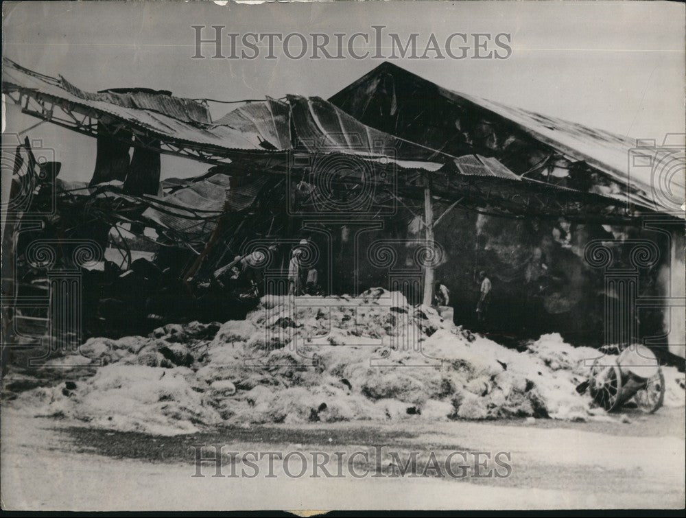 1954 Remains of Farmer&#39;s Co-Op After House Was Blown Up By Terrorist - Historic Images