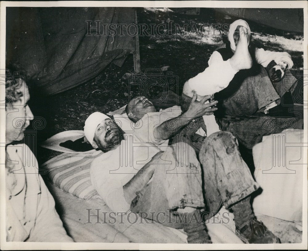 1953, Medical treatment Being Given After Greek Earthquake - Historic Images