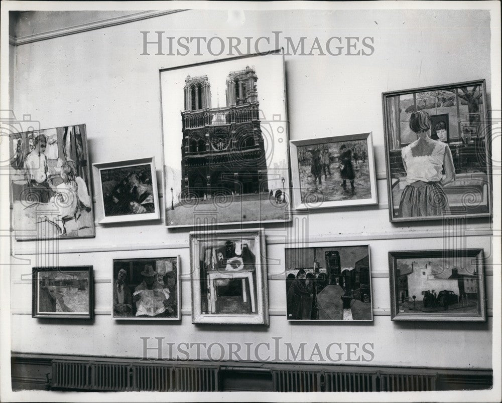 1955 Press Photo Young Contemporaries Art Exhibition&quot; - KSB59031 - Historic Images