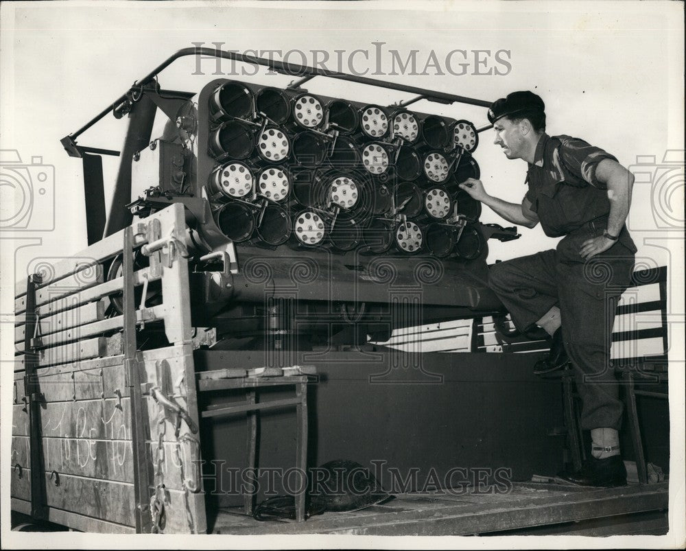 1956 Russian Rocket launcher with SGT.Norman Smith - Historic Images