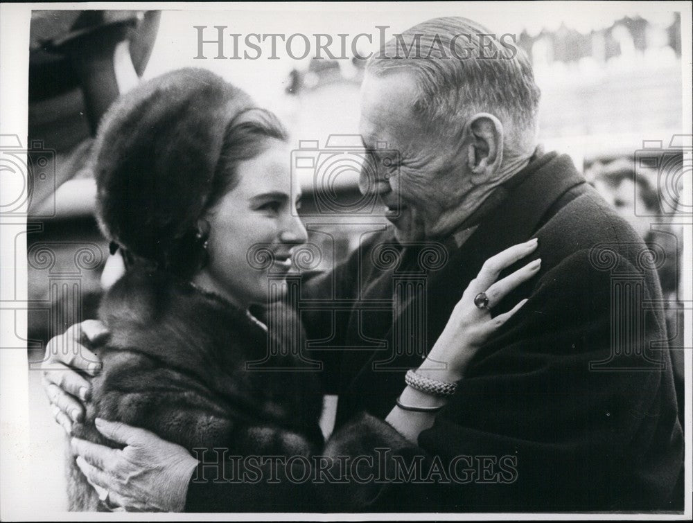 1968 Press Photo Exiled Queen Anne-Marie returns home to Denmark - Historic Images