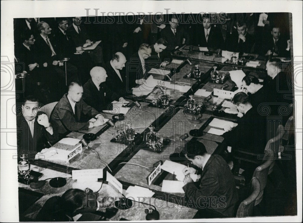 1958 Press Photo opening of the conference on Nuclear Test control in Geneva.-Historic Images