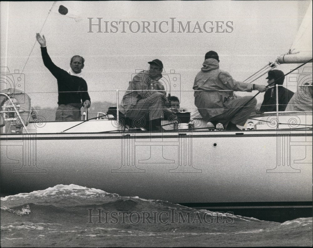 Press Photo Princess Ann.Prince Philip,Princess Alexandra go sailing - KSB59777 - Historic Images