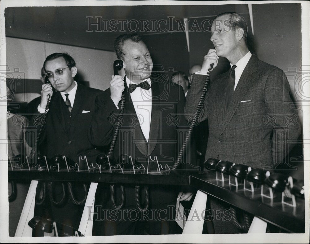 1962 Press Photo Duke & Willy Brandt at Berlin Exhibition-Historic Images