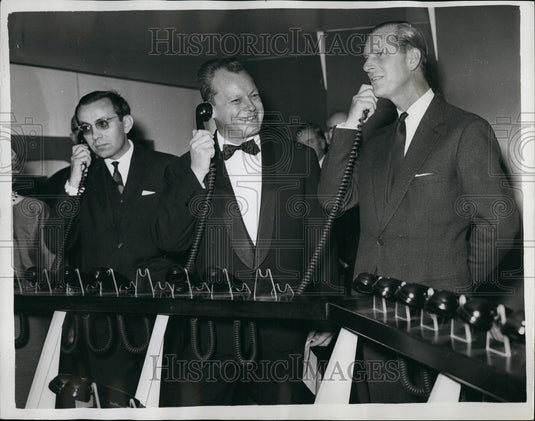 1962 Press Photo Duke & Willy Brandt at Berlin Exhibition-Historic Images