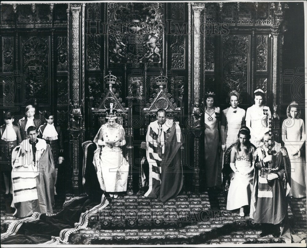 1970 The Duke of Edinburgh & the Queen,State Opening of Parliament - Historic Images