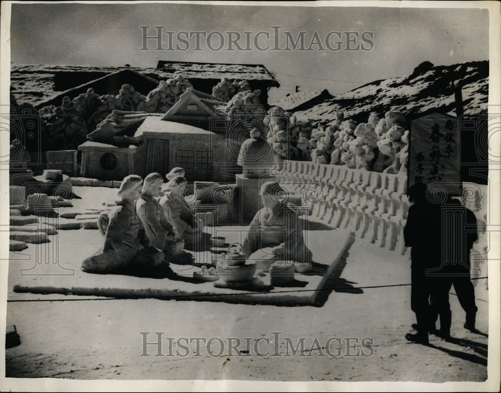 1956 First Prize Winner Sculpture Competition Japan Japanese Tea - Historic Images