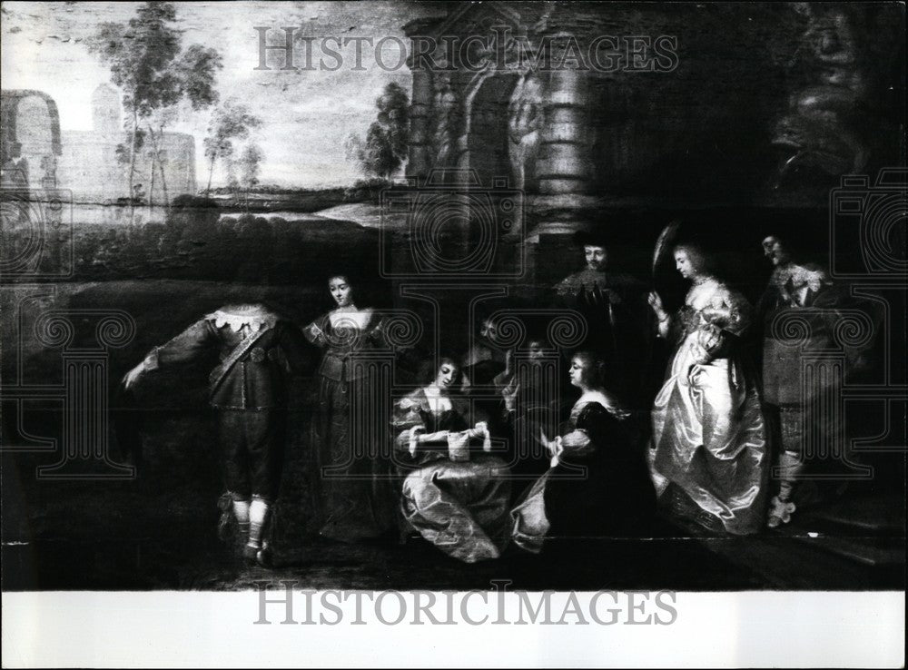 1971 Press Photo Rubens School 17th Century Oil Painting Art Gallery Discovery - Historic Images