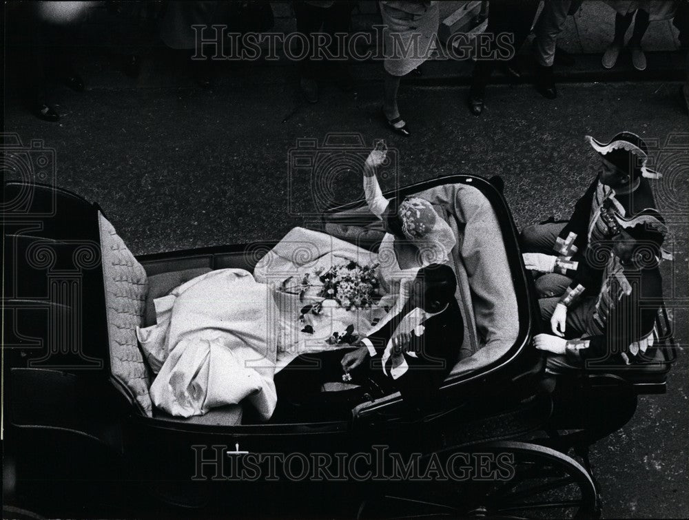 Press Photo Princess Margrethe Alexandrine weds Count Henri  de Monpzat - Historic Images