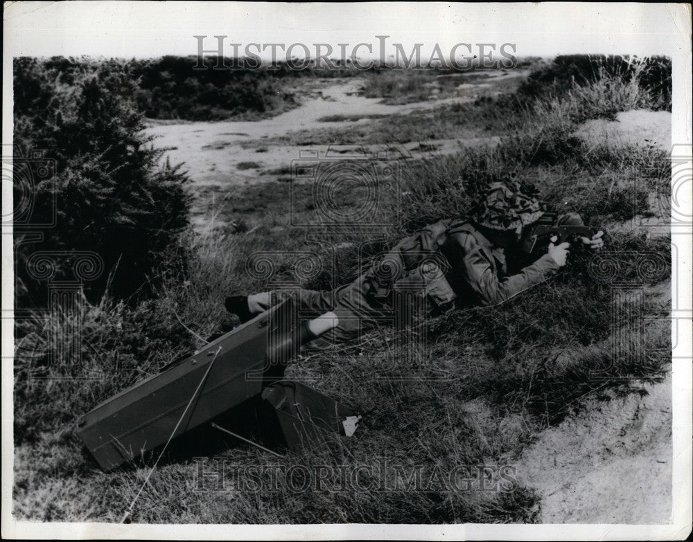 1960 Press Photo Army Testing Wire Guided Anti Tank Missile - KSB61293-Historic Images