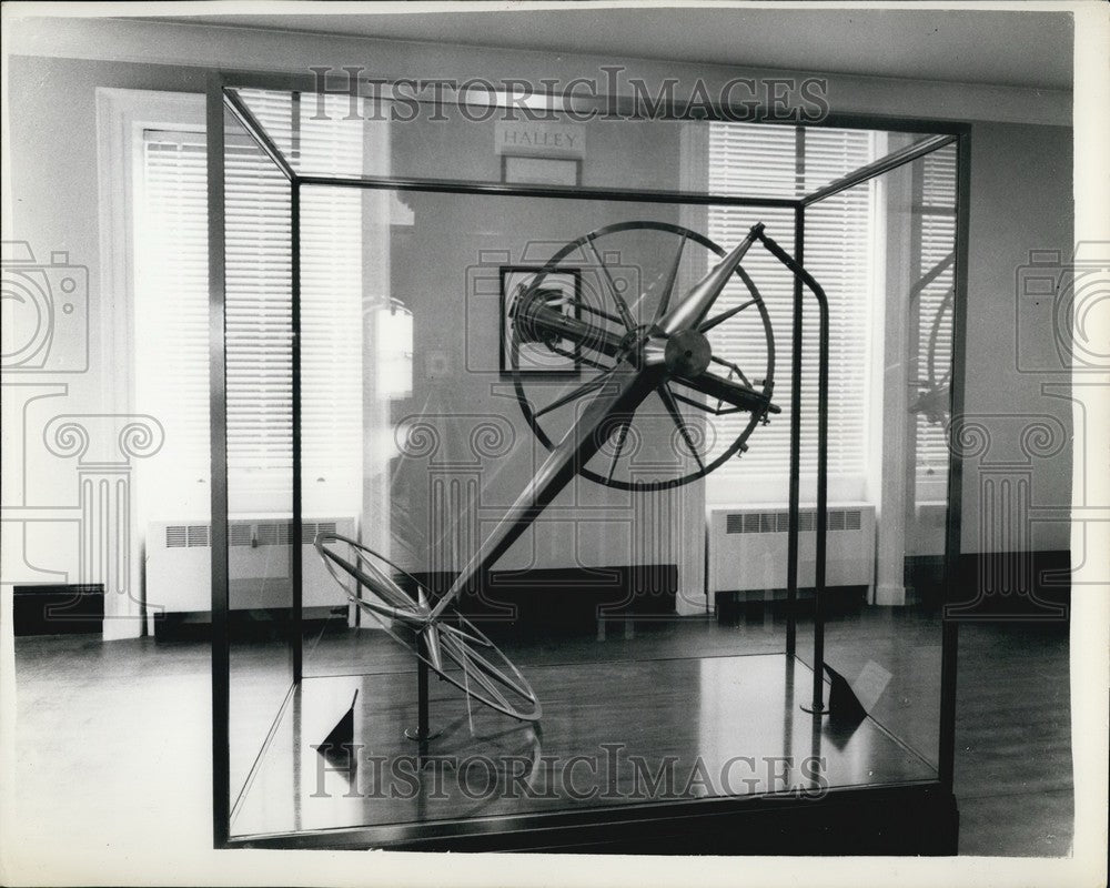 1960 Press Photo Equatorial Telescope Halley Room Designed Jonathan Sisson - Historic Images