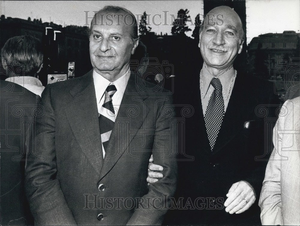 1976 Press Photo MSI Rally In Piazza del Popolo - Historic Images