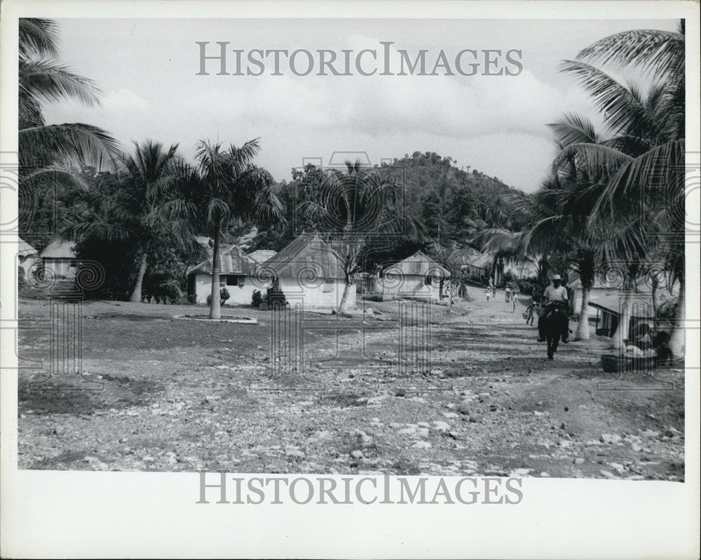 1967 Village Near Portham Prince Haiti - Historic Images