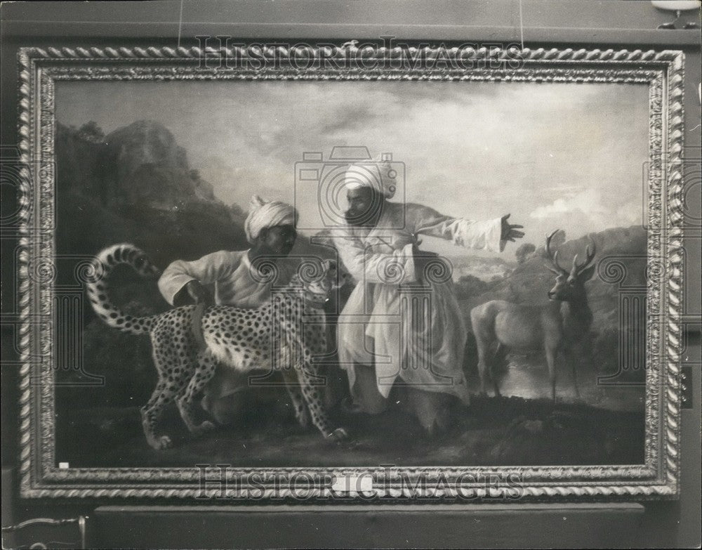 1970, "A Cheetah with two Indian" by George Stubbs - KSB63141 - Historic Images
