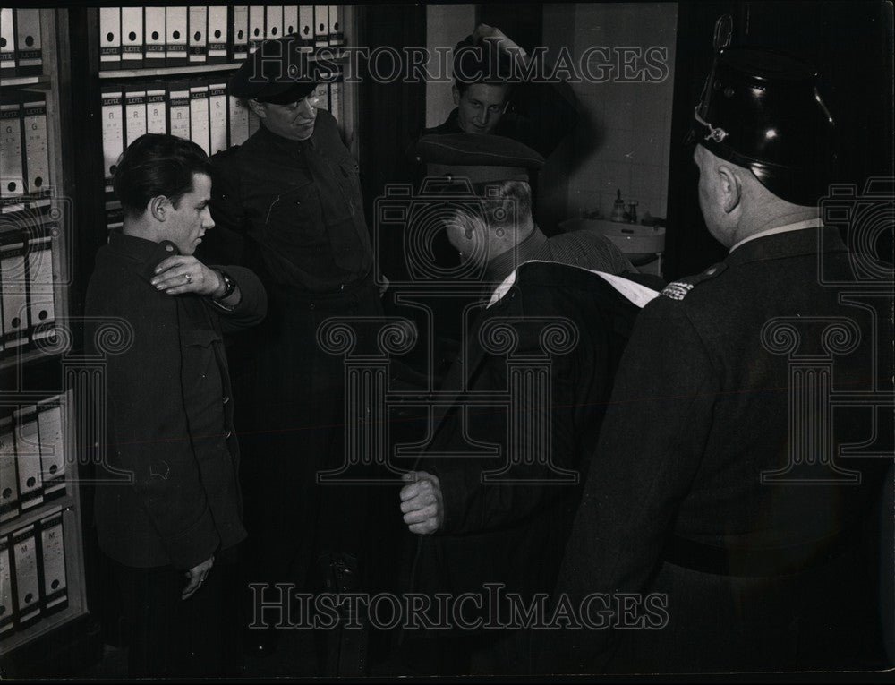 Press Photo Members of East Germany&#39;s People&#39;s Police - KSB63159 - Historic Images