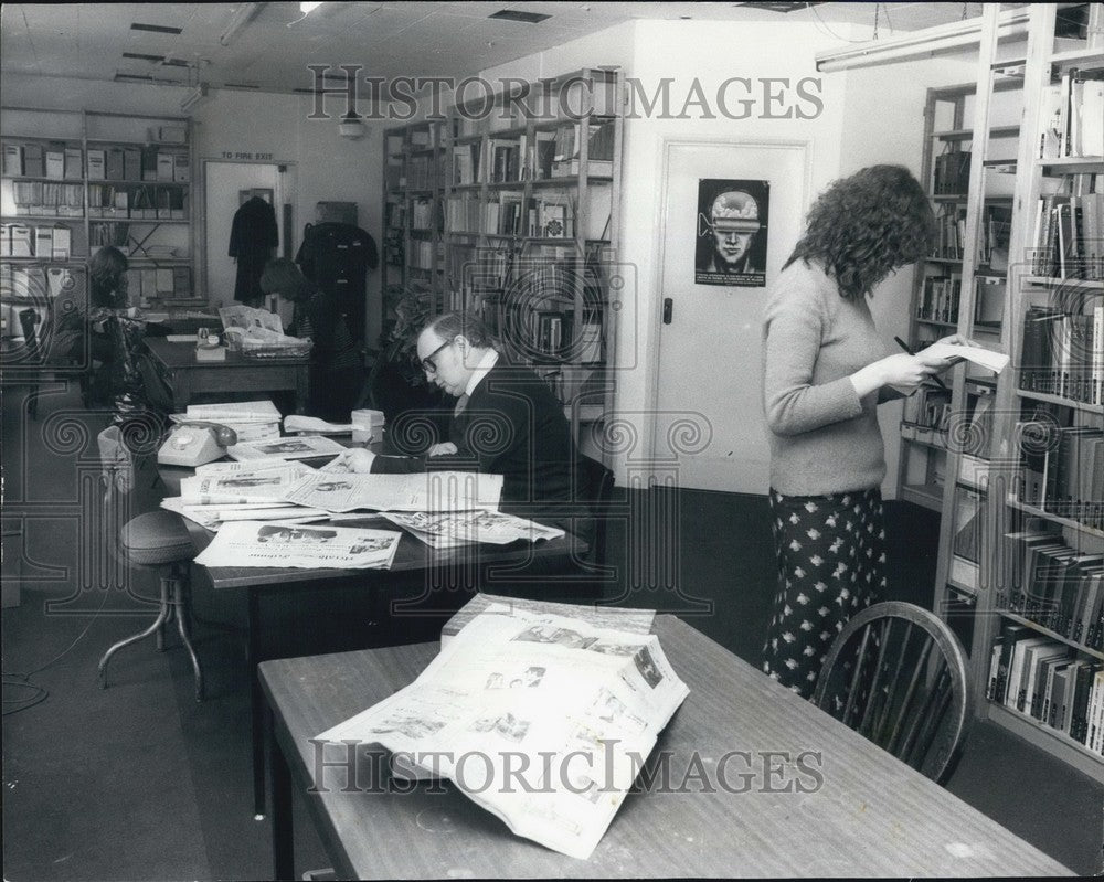 Press Communications Center Study Room Amnesty International London-Historic Images