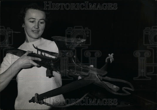 1959, An ancient cross-bow dating back to the XVIII century. - Historic Images