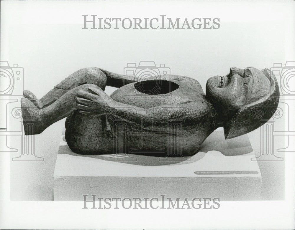 Press Photo Potlatch Fest Bowl Kwakiutl Tribe Denver Art Museum - KSB63467-Historic Images