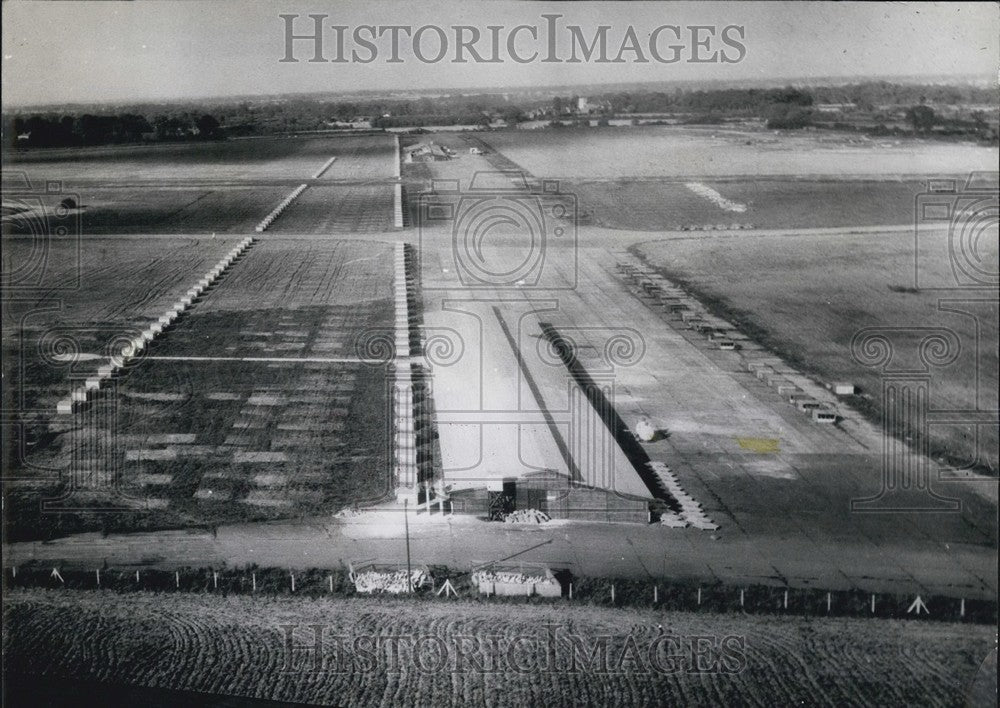Miles of Turkey coops on old Bomber Runways.-Historic Images