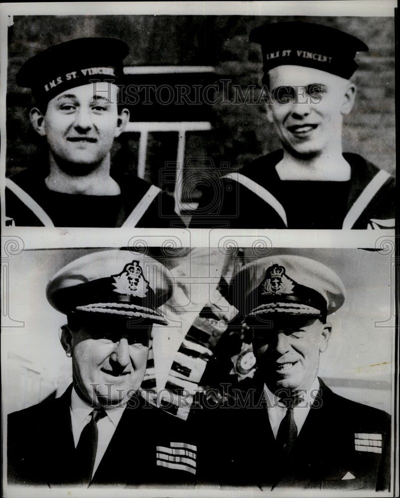 1968 Press Photo Derek Empson &amp; S.K. Roberts From Second Class To Rear Admirals-Historic Images