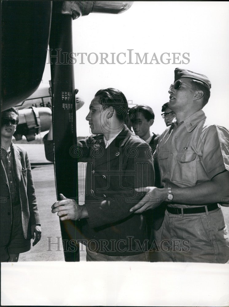 1957, Blind Children Visit US-Airfield Neubiberg In Munich - Historic Images
