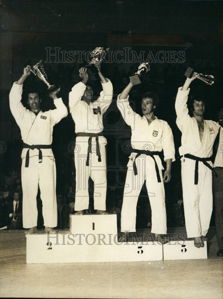 1972 Karate Championship Winners, Coubertin Stadium, France - Historic Images