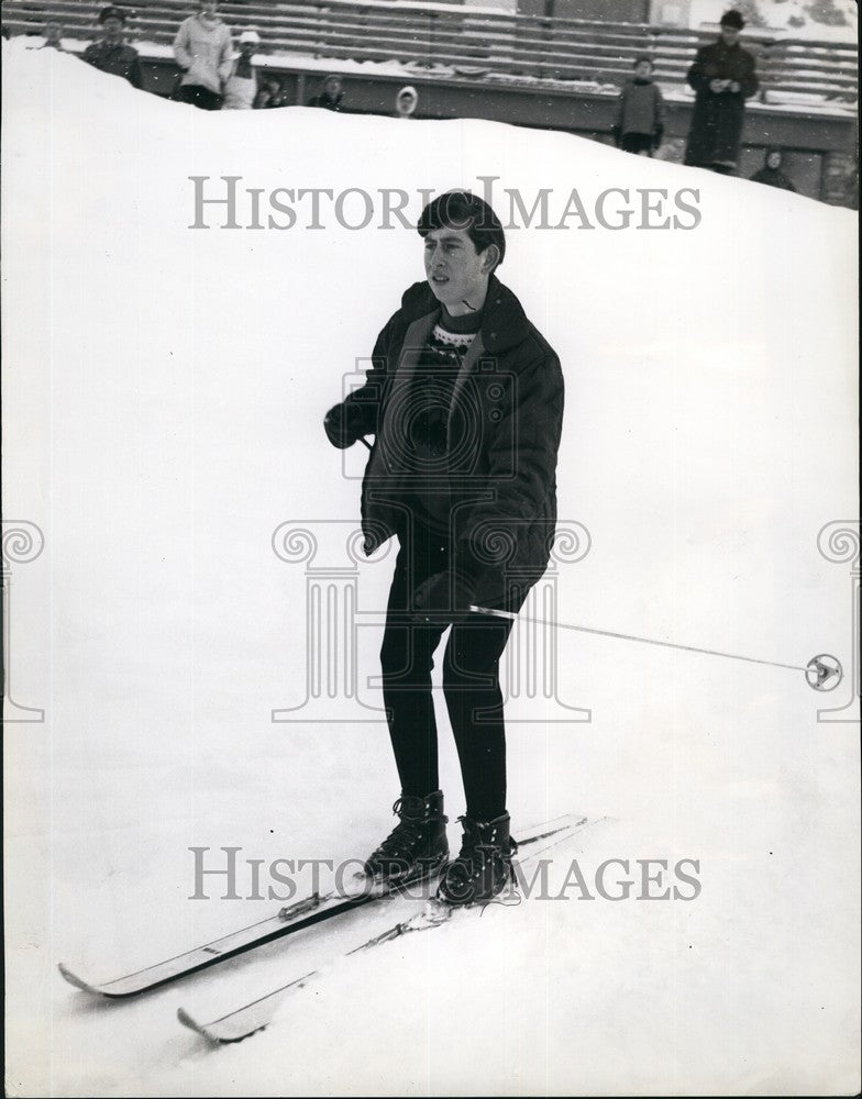 1965  Prince Charles Skiing in Liechenstein - Historic Images