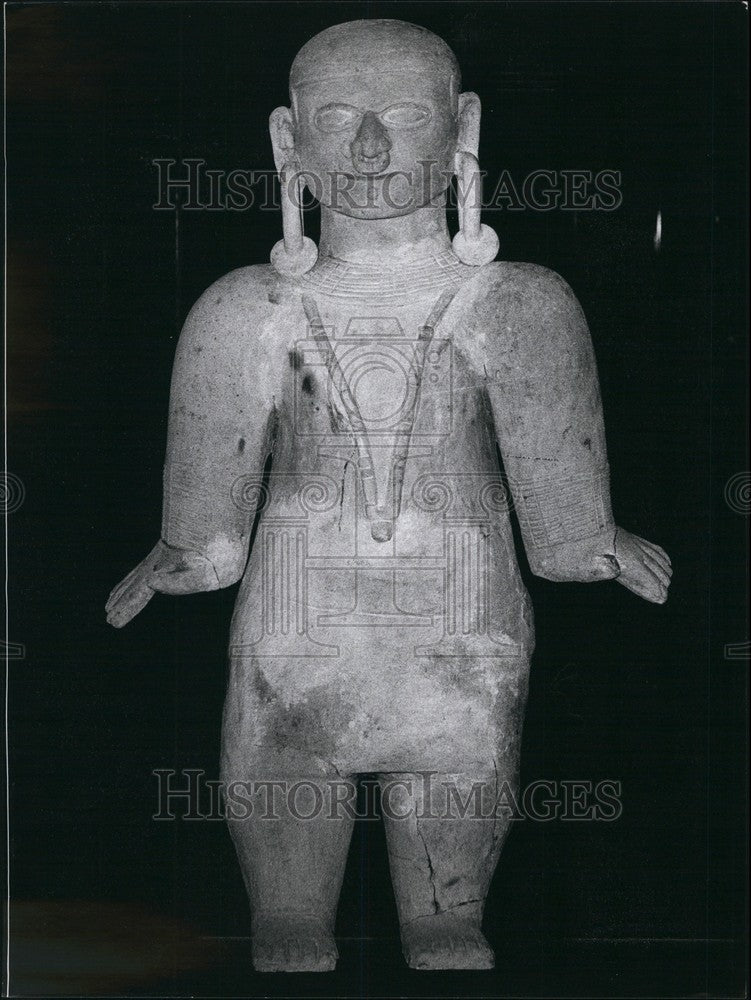 Press Photo Treasures From Ecuador Exhibition Ceremic Figure From La Tolita-Historic Images