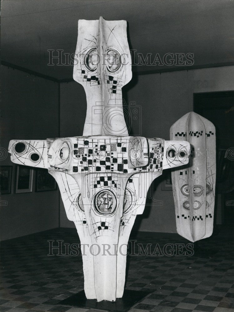 1965 Art Exhibition Palace Of Rome Piece  - Historic Images