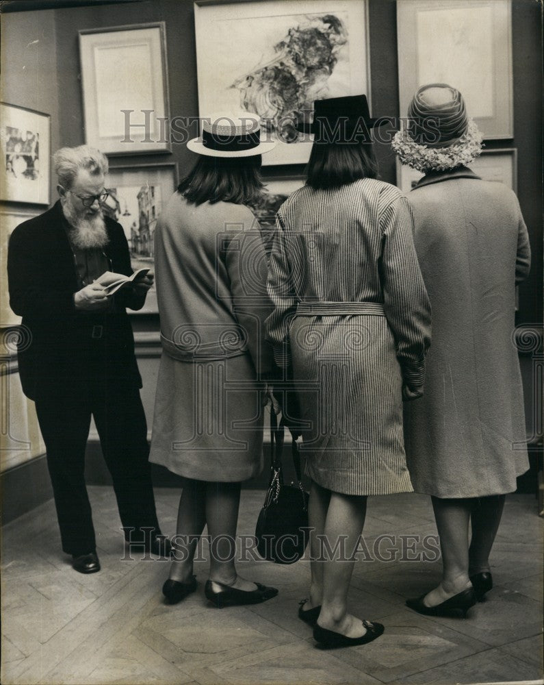 1963, Royal Academy Summer Exhibition Private Viewing Burlington - Historic Images