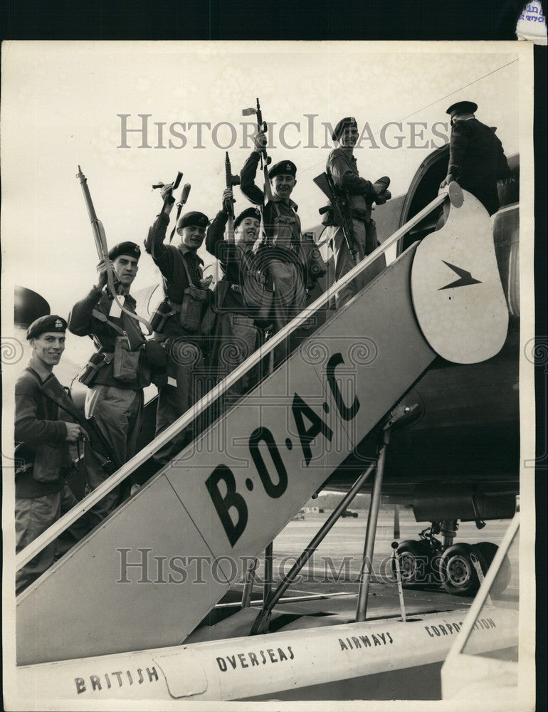 1956 Press Photo Troops for the Suez conflict - KSB66661 - Historic Images