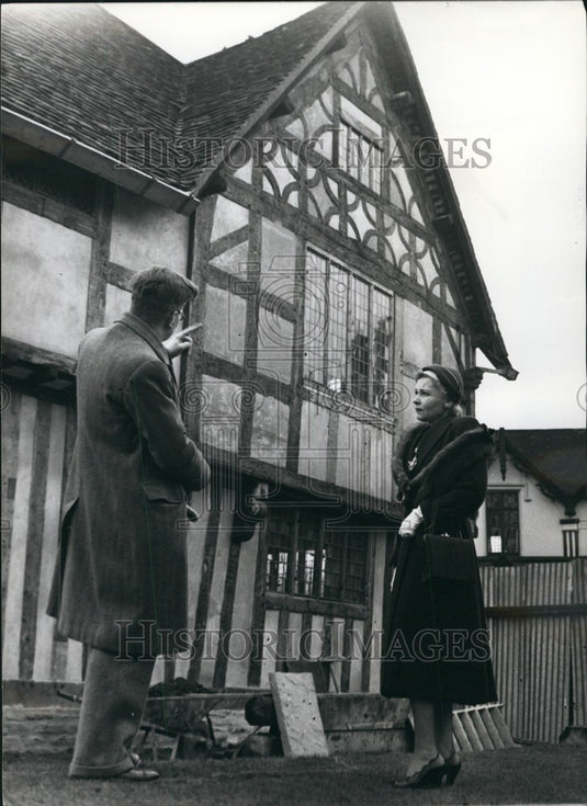 1964 Press Photo Shakespeare Burial Site Daughter's Home Tudor House Susanna - Historic Images