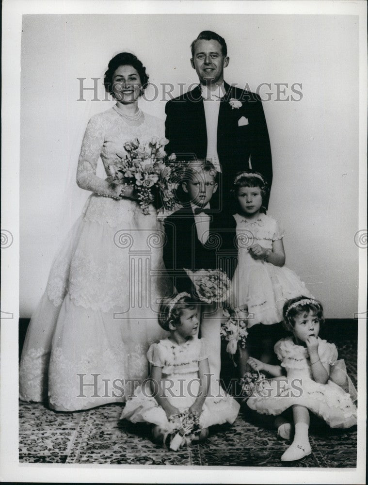 1961 Press Photo Princess Astrid's Wedding Church Of Asker Johan Martin Ferner-Historic Images