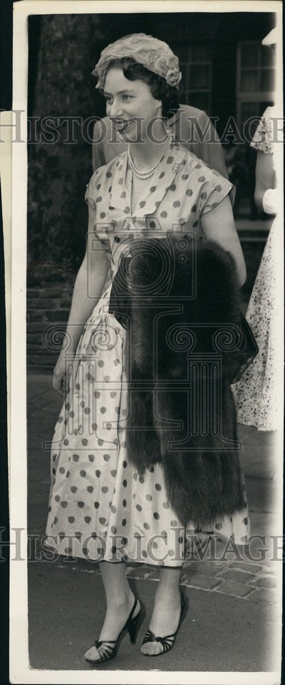 1957 Press Photo Princess Margaret Visiting Caledonia Club Luncheon - Historic Images