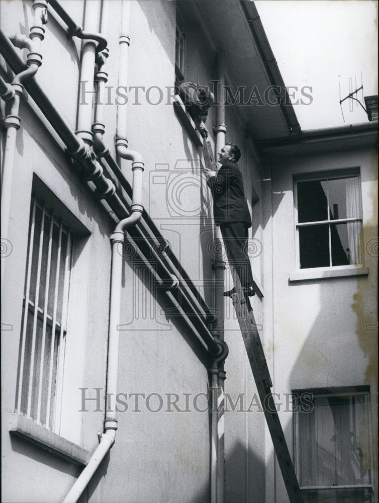 1963 Detectives Investigating Kensington Home Raid - Historic Images