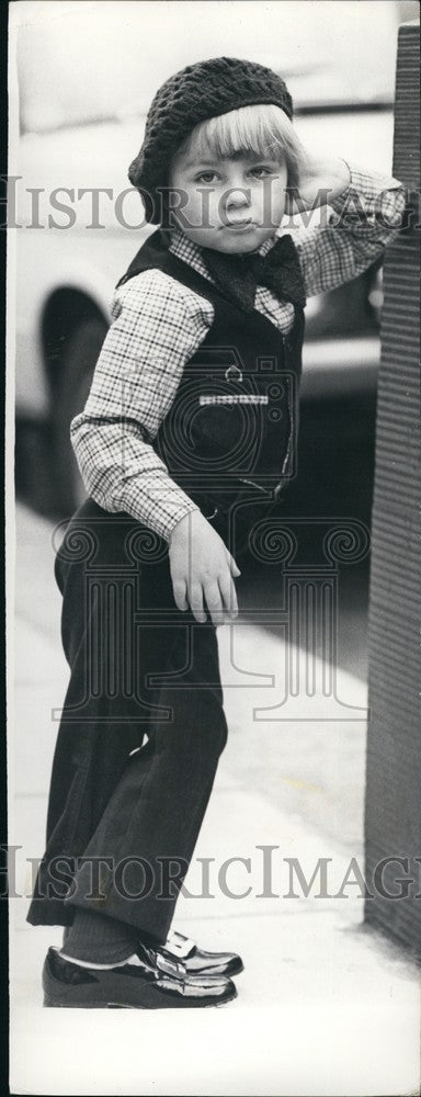 Press Photo 3 Year Old Matthew James Models For designer Mary Quant - Historic Images