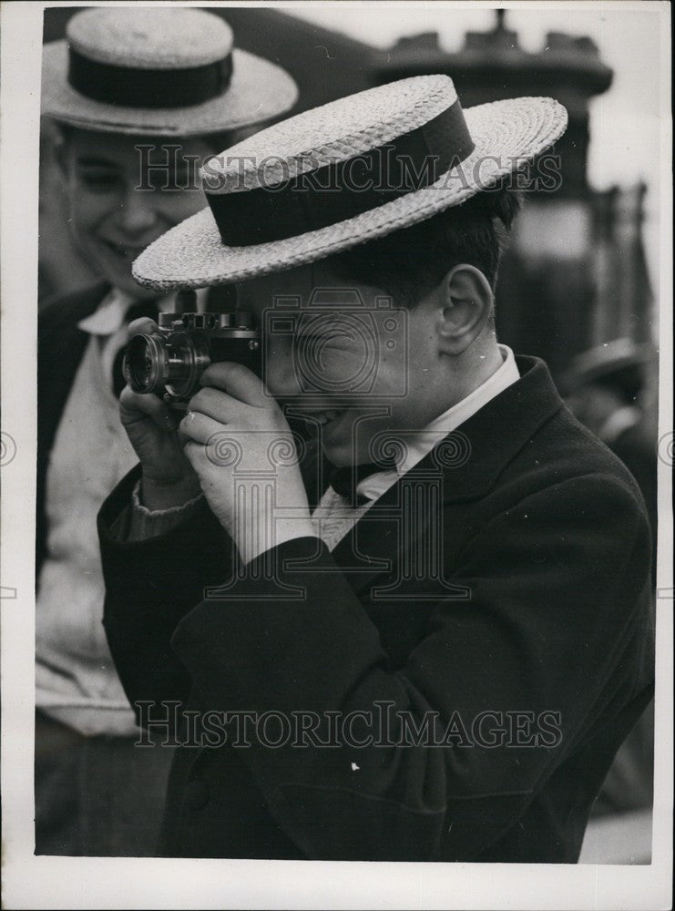 1953  Young Harrovian, E. Burston, of Hampstead Founders Day Harrow - Historic Images