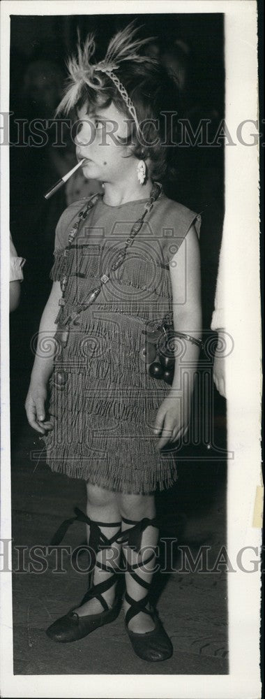 1959 Stella Maria Brusa, aged three at Annual 'Blue Bird' Party - Historic Images