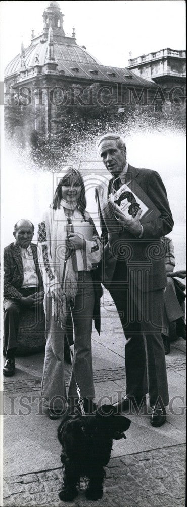 Press Photo Film star Mel Ferrer & actress Susanne Uhlen - KSB67925 - Historic Images