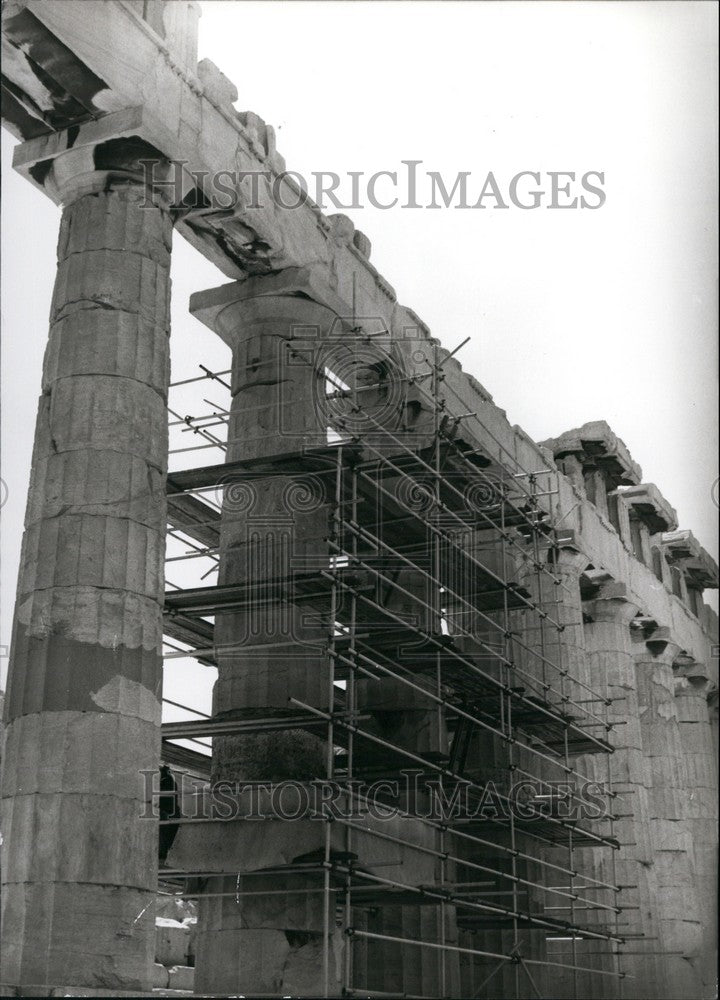 Press Photo Cleaning of Acropolis to slow down deterioration - KSB68243 - Historic Images