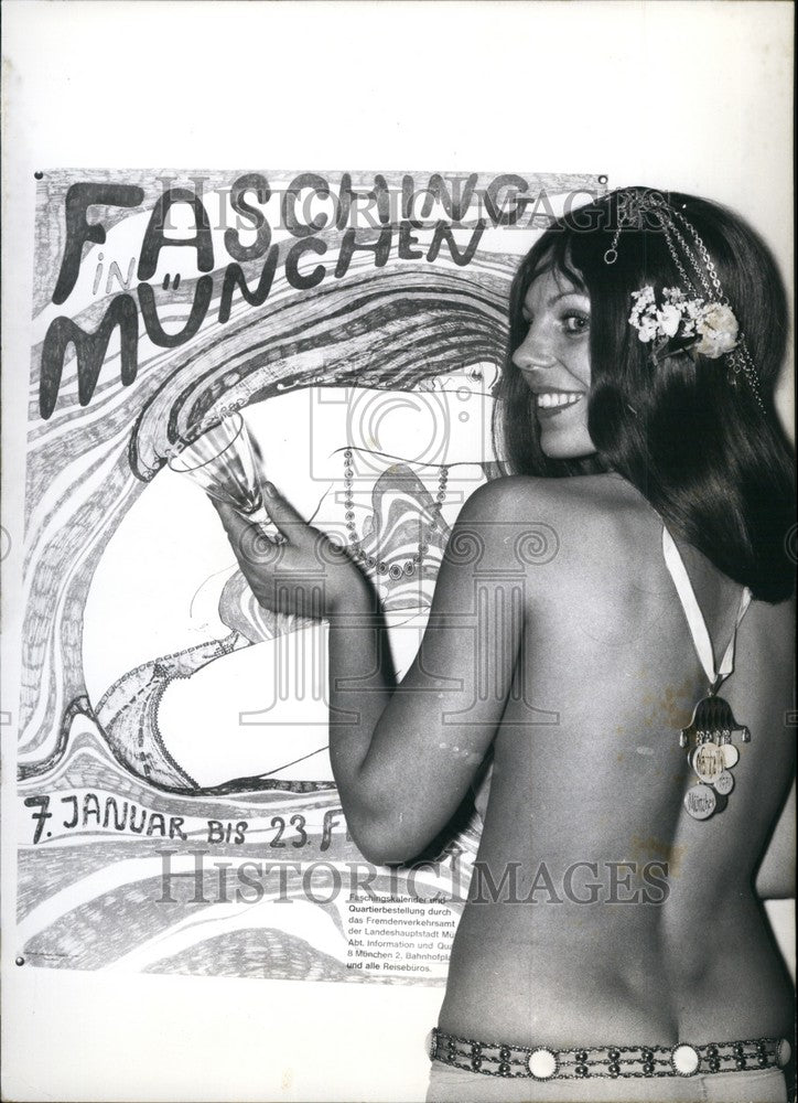 1970, photomodel and actress Helga Kiehne - KSB68761 - Historic Images