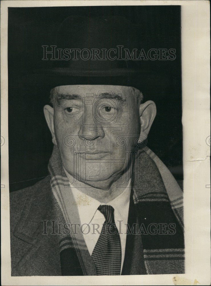 1958 Press Photo Suspended Chief Constable Charles Field Williams Ridge - Historic Images