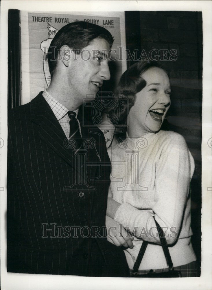 1959 Press Photo Michael Spring Rice Brother Lord Monteagle Fiancee Fiona Sprot - Historic Images