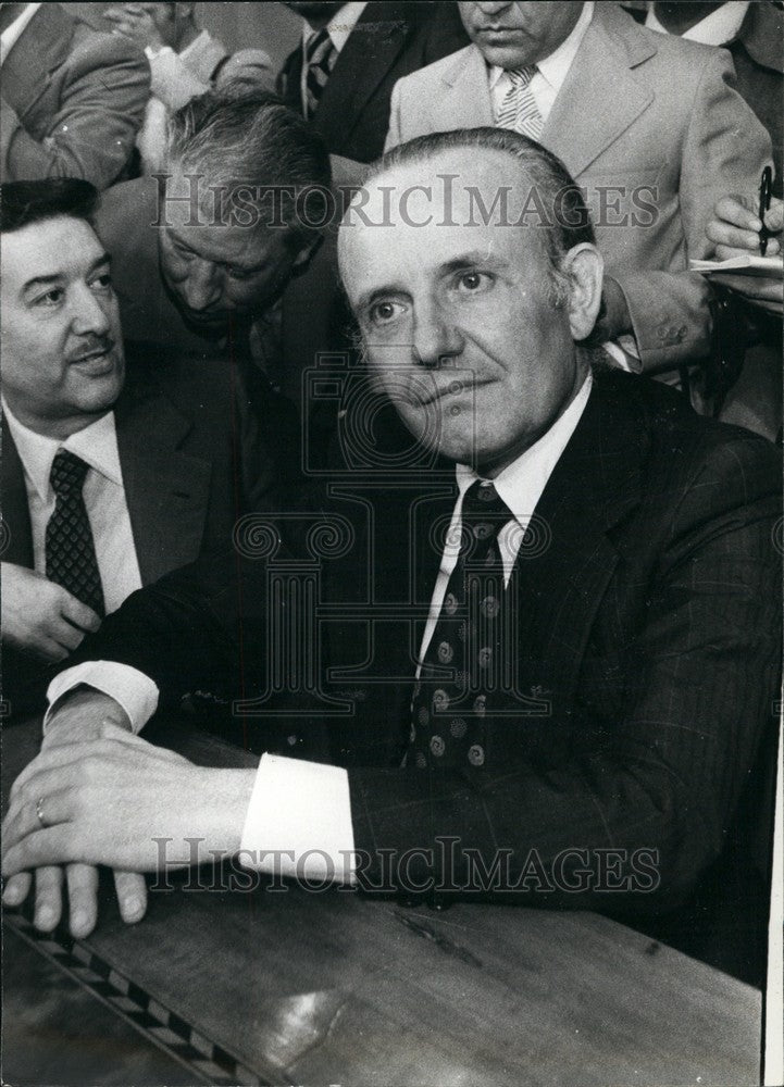 1976 Press Photo Filippo Maria Pandolfi Minister Finance Italian Government-Historic Images