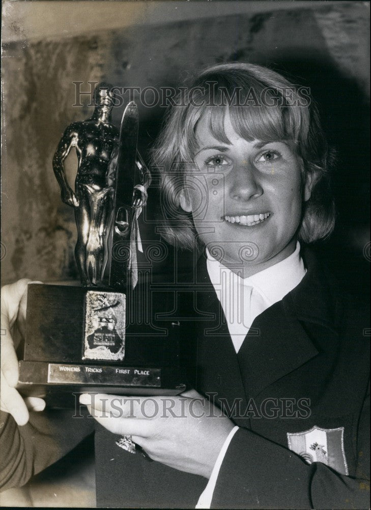 Press Photo Dany Duflot/Water Skiing Champion/Trophy - Historic Images