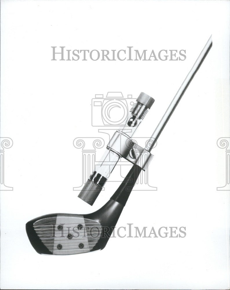 Press Photo Time-Rite Helps Golfers Improve Driver Timing And Power To The Ball - Historic Images