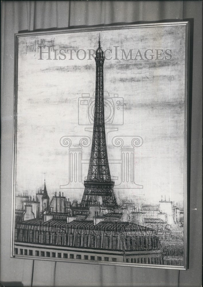 1957, Bernard Buffer Exhibits In Paris - KSB70587 - Historic Images