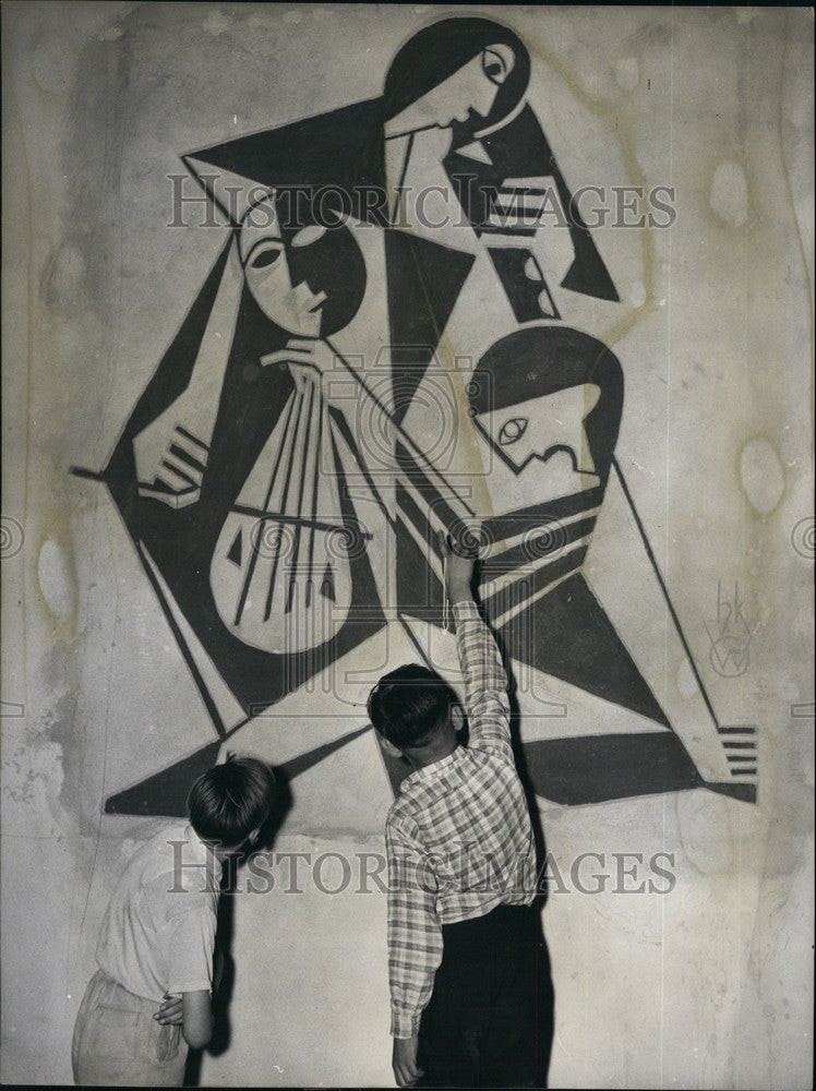 1956, Teachers Mr. Wienhold Gernemann & Hans Keul Produce "Musicians" - Historic Images
