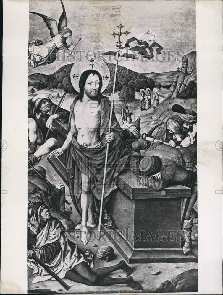 1953 Press Photo Reproduction of Durer's Painting of Christ's Ressurection-Historic Images