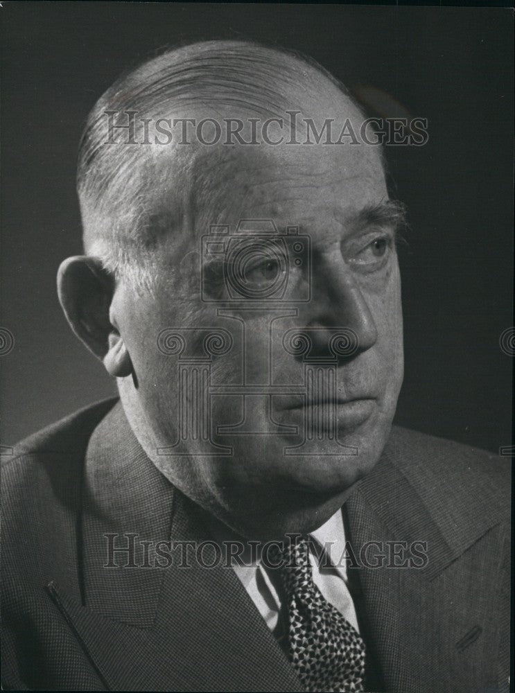 Press Photo Headmaster of the Norwegian Handicraft & Art Industry School - Historic Images